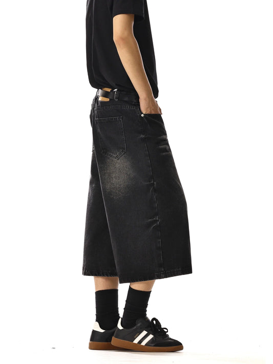 RT No. 18222 WASHED DENIM SHORTS