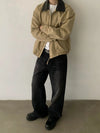 RT No. 32067 BLACK WHISKER WASH DENIM STRAIGHT JEANS