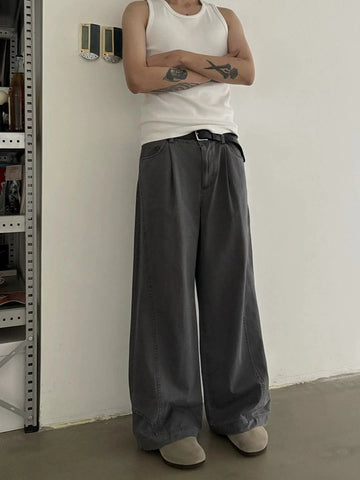 RT No. 19515 PLEATED STRAIGHT PANTS