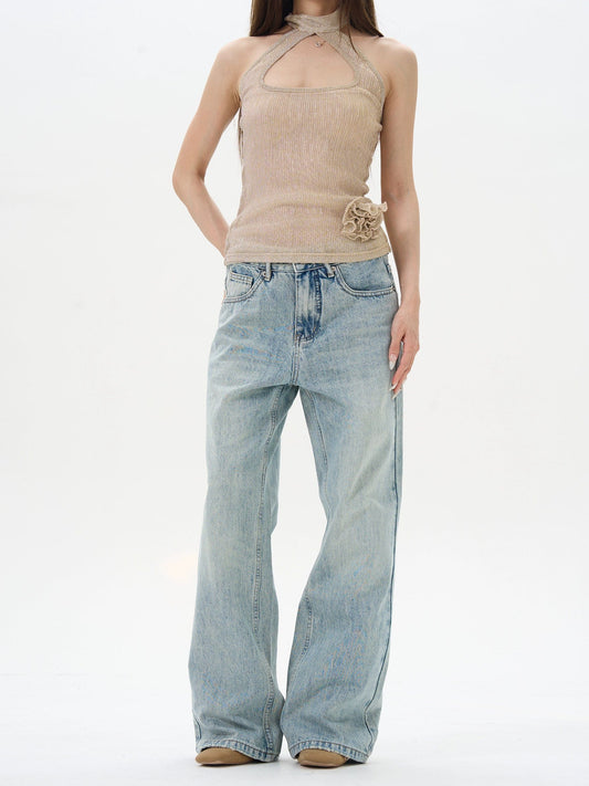 RT No. 12297 BLUE DENIM STRAIGHT JEANS