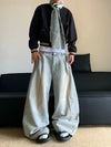 RT No. 19610 PLEATED LIGHT BLUE DENIM BAGGY JEANS