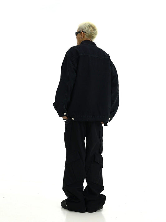 RT No. 11419 WASHED BLACK DENIM JK