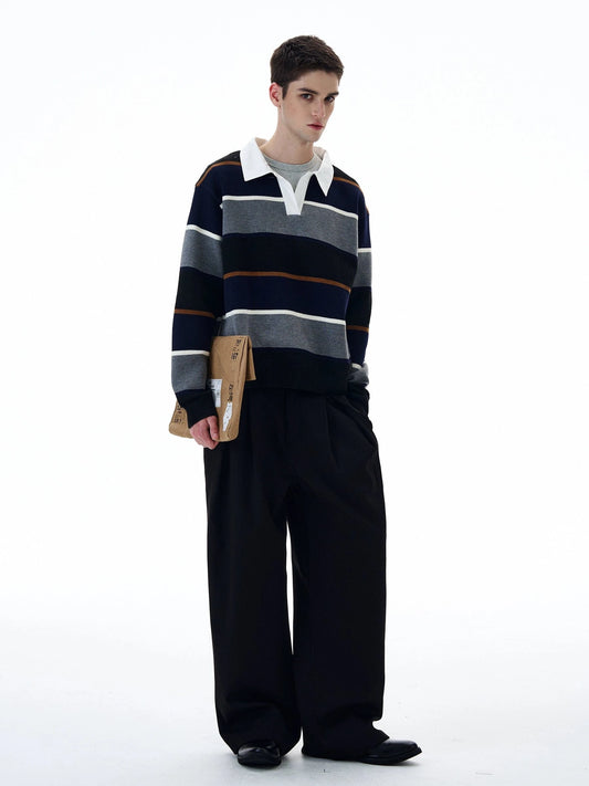 RT No. 20018 PLEATED STRAIGHT PANTS