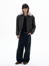 RT No. 29029 WASHED DENIM BAGGY STRAIGHT JEANS