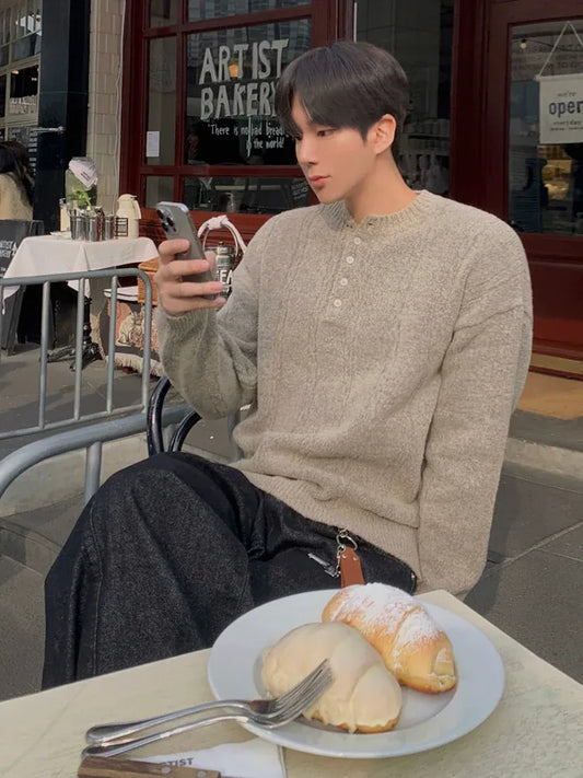 RT No. 45003 KNITWEAR HENRY COLLAR SWEATER