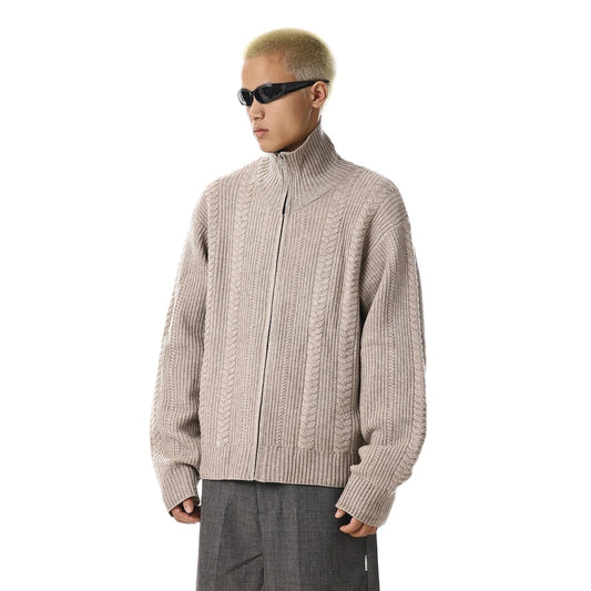 RT No. 33005 KNITWEAR ZIP COLLAR SWEATER