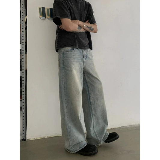 RT No. 19514 OLD BLUE DENIM STRAIGHT JEANS