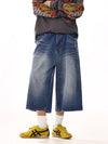 RT No. 13009 WASHED BLUE DENIM SHORT JEANS