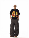 RT No. 19830 DARK COFFEE CARGO STRAIGHT PANTS