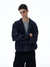 RT No. 20016 BLUE V-NECK DENIM PULLOVER JK