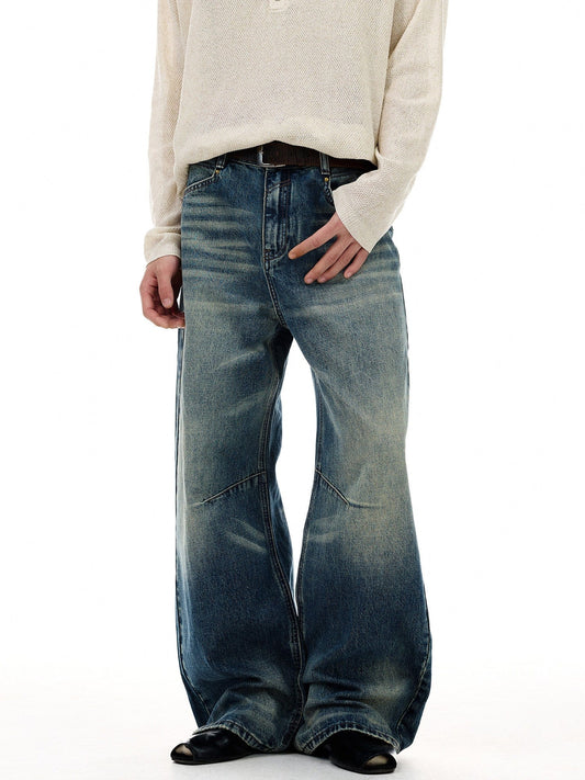 RT No. 55110 WHISKER STRAIGHT DENIM JEANS