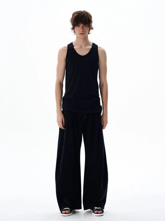 RT No. 19581 PLEATED BAGGY MACHETE CARGO PANTS