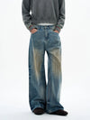 RT No. 32511 MUD WASHED DENIM STRAIGHT JEANS