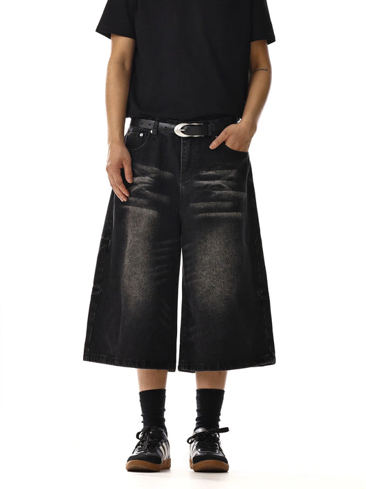 RT No. 18222 WASHED DENIM SHORTS