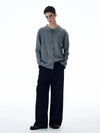 RT No. 20029 PLEATED DENIM STRAIGHT JEANS