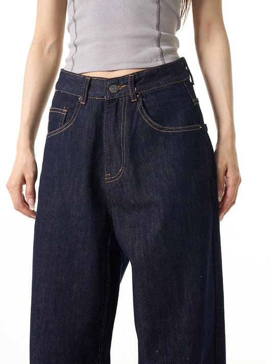 RT No. 12704 DARK DENIM STRAIGHT JEANS