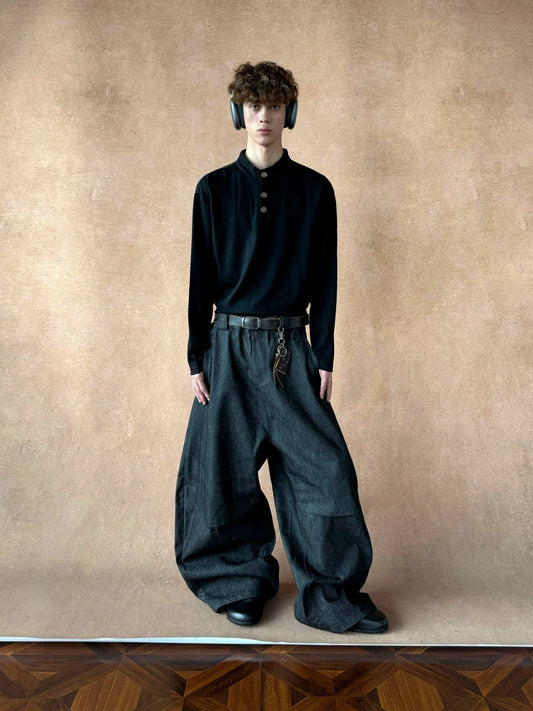 RT No. 18721 BUTTON COLLAR LONGSLEEVE