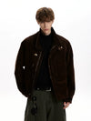 RT No. 50009 DARK BROWN BUCKLE BOXY JACKET