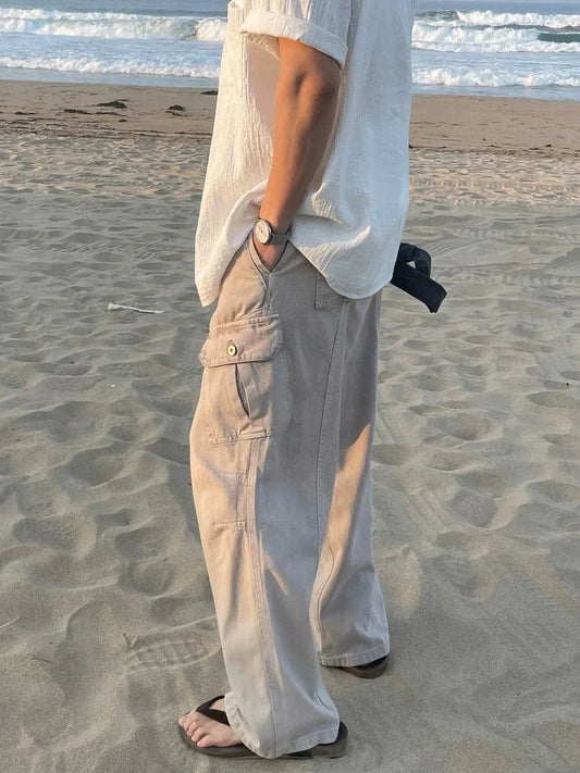 RT No. 19041 RECONSTRUCTED CARGO STRAIGHT PANTS