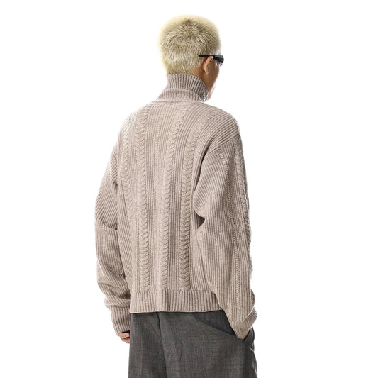 RT No. 33005 KNITWEAR ZIP COLLAR SWEATER