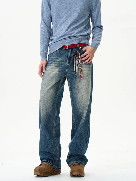 RT No. 12078 WASHED BLUE DENIM JEANS