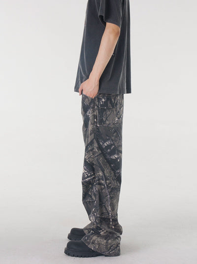 RT No. 11501 BRANCH CAMO STRAIGHT PANTS