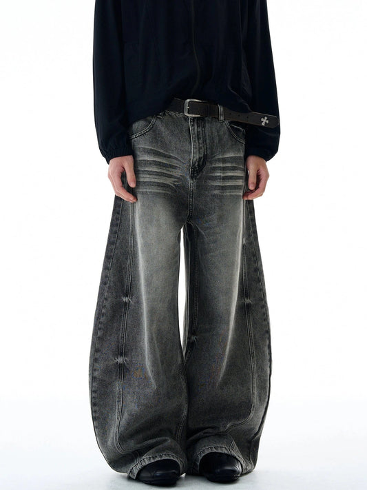 RT No. 32824 WHISKER WASH SCIMITAR DENIM JEANS