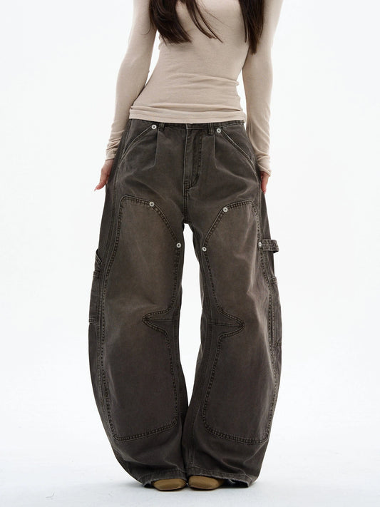 RT No. 32091 WASHED LUMBERJACK SCIMITAR JEANS