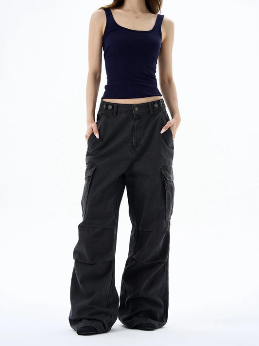 RT No. 18195 CARGO WIDE STRAIGHT PANTS