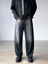 RT No. 29063 WASHED DENIM STRAIGHT JEANS