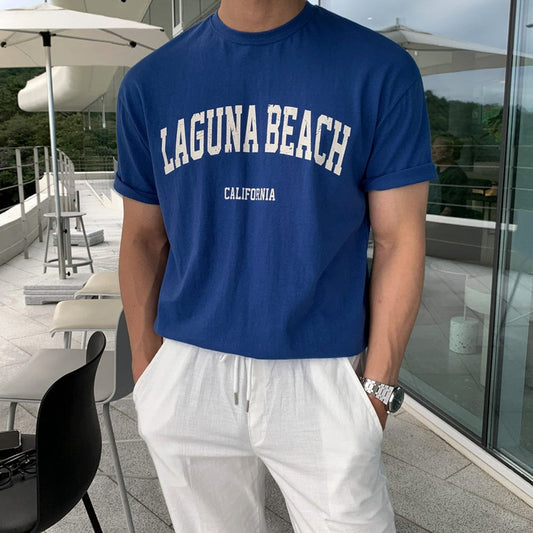 RT No. 9054 LETTERED LAGUNA BEACH SHORT SLEEVE TEE