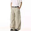 RT No. 19839 CREAM BAGGY STRAIGHT CARGO PANTS