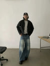 RT No. 18869 RECONSTRUCTED SCIMITAR STRAIGHT JEANS