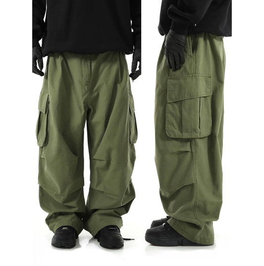 RT No. 11276 WIDE STRAIGHT BAGGY CARGO PANTS