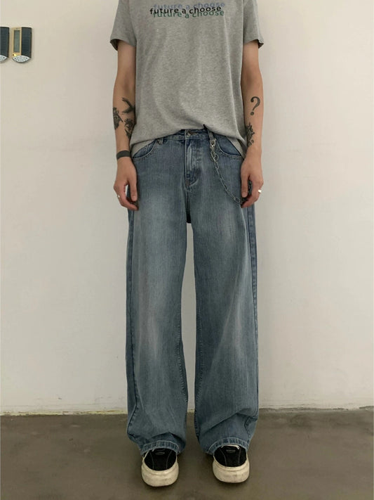 RT No. 19735 BLUE DENIM STRAIGHT JEANS
