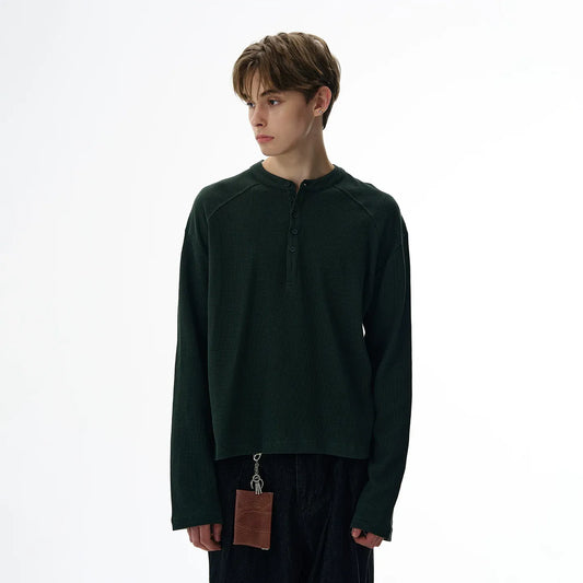 RT No. 42009 HENRY COLLAR WAFFLE ONGSLEEVE