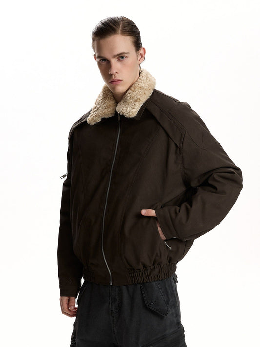 RT No. 59027 SILHOUETTE FUR COLLAR JACKET