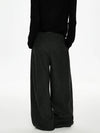 RT No. 50025 PLEATED A-LINE BAGGY SUIT PANTS