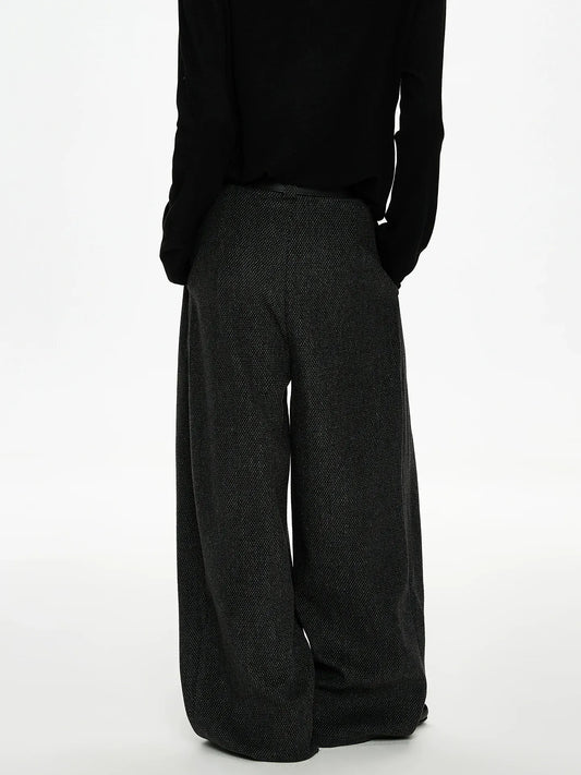 RT No. 50025 PLEATED A-LINE BAGGY SUIT PANTS