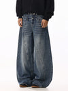 RT No. 58043 RECONSTRUCTED SCIMITAR WIDE DENIM JEANS