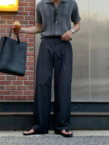 RT No. 32204 PLEATED CASUAL STRAIGHT PANTS