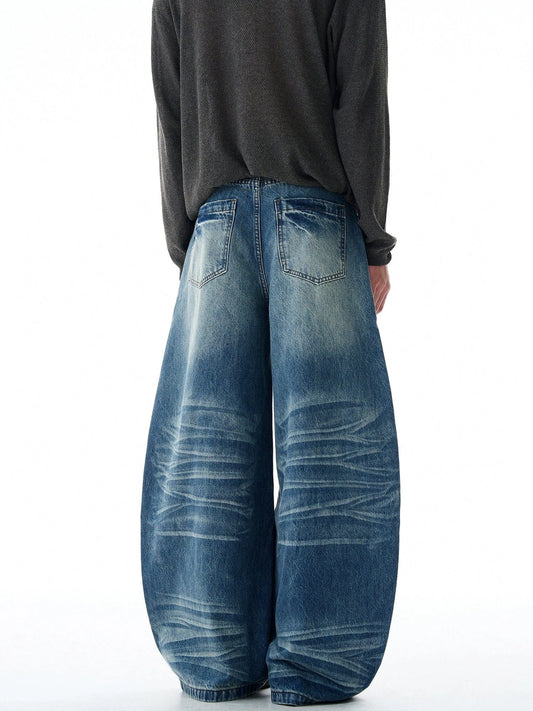 RT No. 32825 WASHED SCIMITAR DENIM JEANS