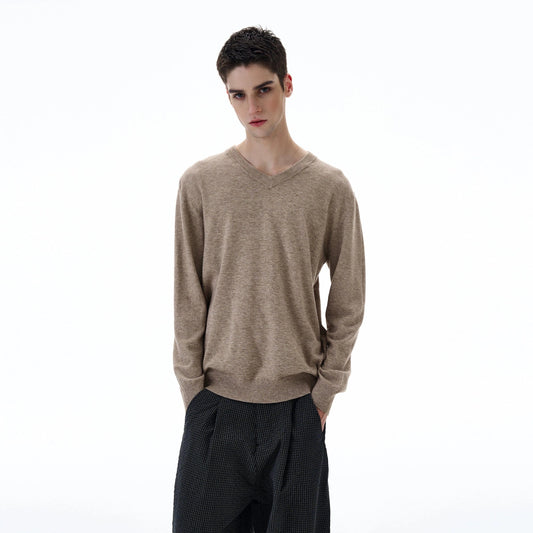 RT No. 20003 V-NECK KNIT LONG SLEEVE
