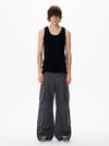 RT No. 18142 MULTI-POCKET CARGO STRAIGHT PANTS