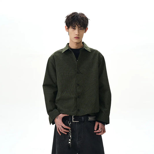 RT No. 40522 PLAID BUTTON UP SHIRT