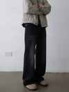RT No. 32067 BLACK WHISKER WASH DENIM STRAIGHT JEANS