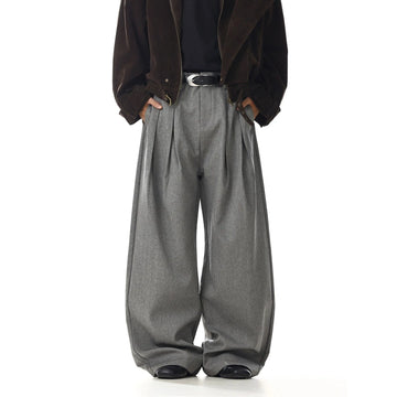 RT No. 32736 PLEATED STRAIGHT SUIT PANTS