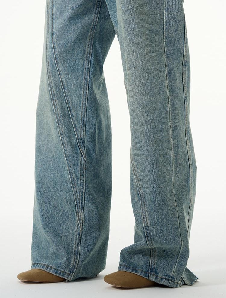 RT No. 11312 RECONSTRUCTED LIGHT BLUE DENIM JEANS