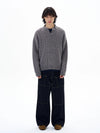 RT No. 29009 TWIST KNITWEAR V-NECK SWEATER