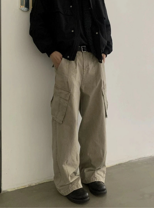 RT No. 18802 RECONSTRUCTED CARGO STRAIGHT PANTS